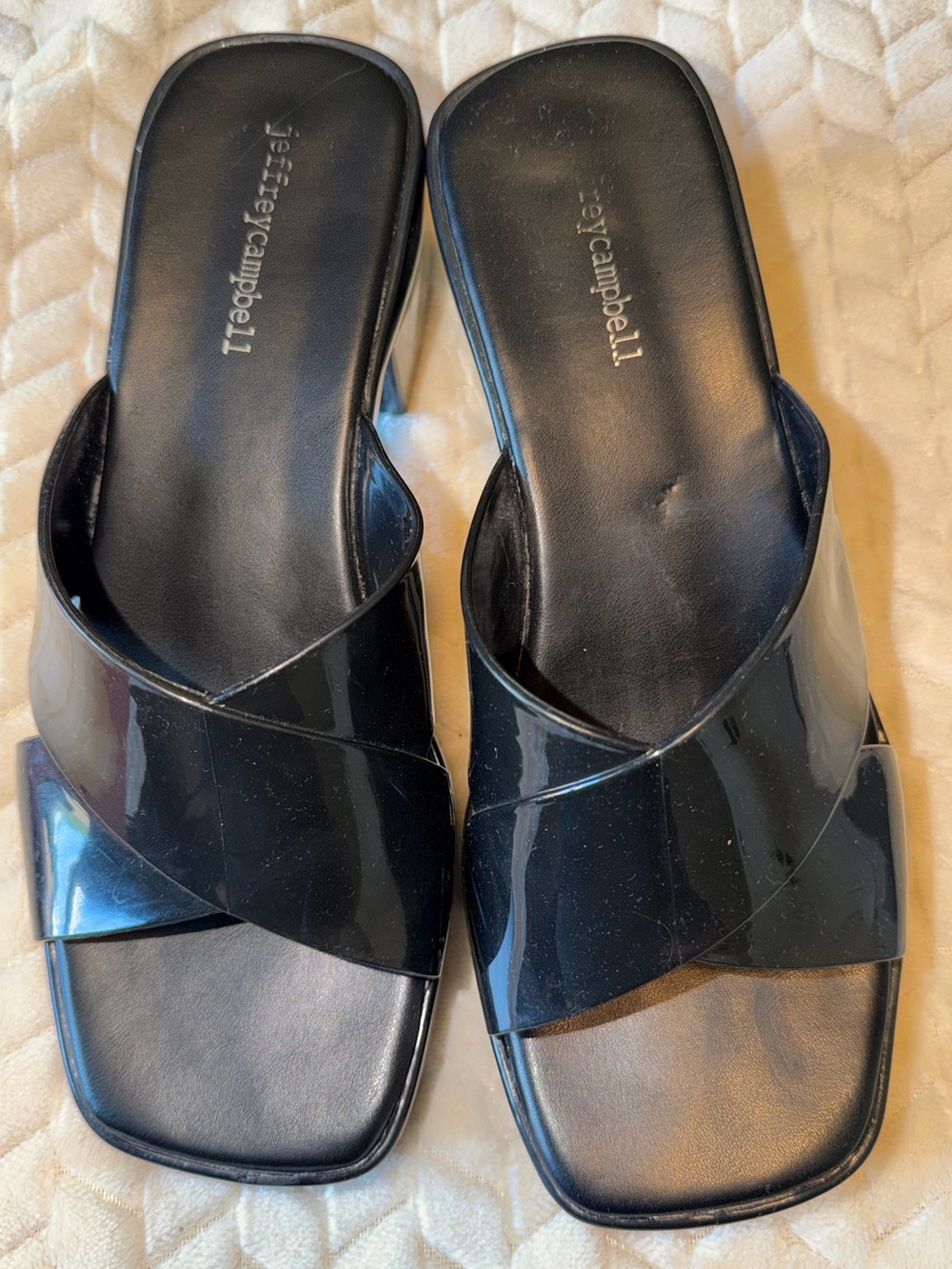 Jeffrey Campbell Play Vacay Vibes Platform Sandal Black Size 9